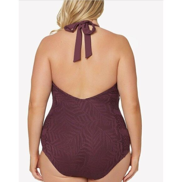 Jessica Simpson Plus-Size One-Piece Swimsuit 1X‎ - Picture 2 of 2